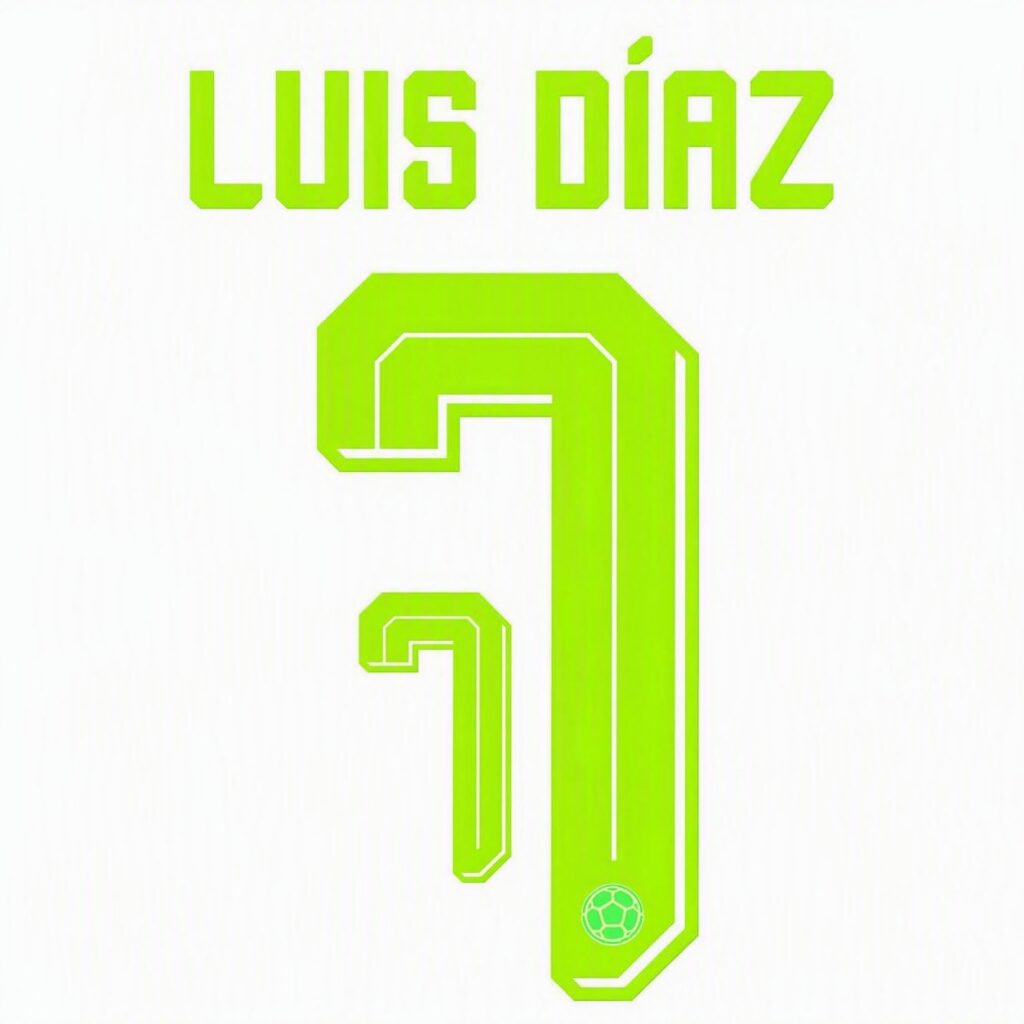 Seleccion Colombia Dorsal de Luis Diaz 2026 Visitante