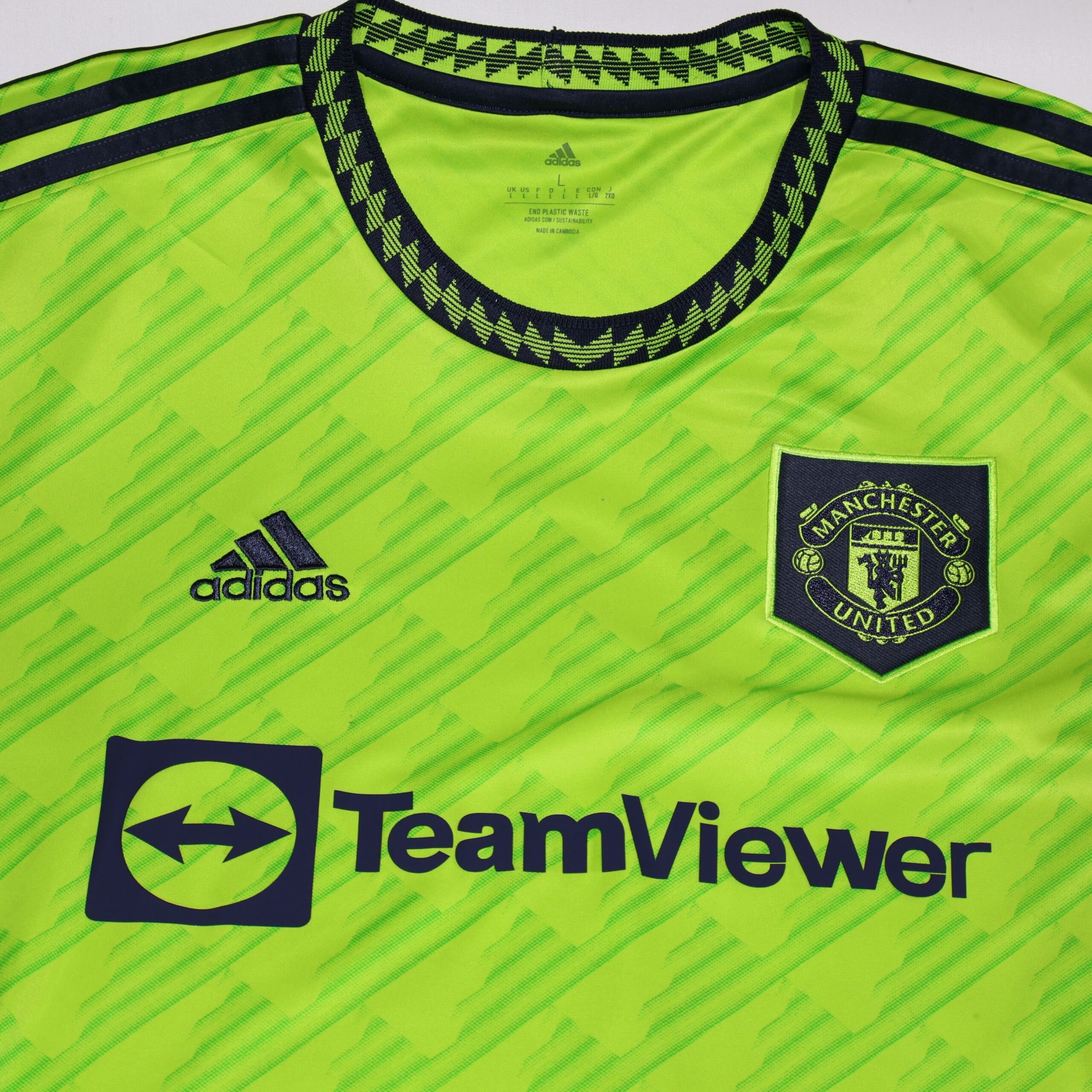 Manchester United Visita 2022 Adidas Talla L: imagen 3
