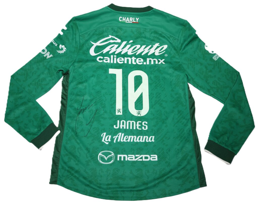 Club León de México 2025 #10 James Charly Talla M Manga Larga Firmada